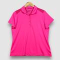 Nike Tops | Nike Golf Womens Large Pink Tour Performance Polo Short Sleeve Shirt | Color: Pink | Size: M
