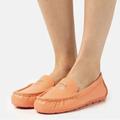 Coach Shoes | Coach Marley Driver Slip On Leather Loafers Tangerine Orange Size 6.5 Nwb $139 | Color: Orange | Size: 6.5