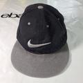 Nike Accessories | Nike Snapback Cap Adjustable Black W/ Gray Brim & Swoosh | Color: Black | Size: Os