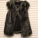 Jessica Simpson Jackets & Coats | Nwot Jessica Simpson Faux Fur Vest | Color: Black/Gray | Size: S
