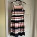 Nine West Dresses | Nine West Pleated Dress | Color: Gray/Pink | Size: 10
