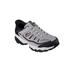 Wide Width Men's Skechers® Afterburn Slip Ins by Skechers in Grey (Size 13 W)