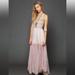 Free People Dresses | Intimately Free People Raw Tulle Maxi Slip Dress Pink & Tan Women’s Size M | Color: Cream/Pink | Size: See Description