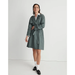 Madewell Jackets & Coats | Madewell Textural Trench Coat Green Medium New | Color: Green | Size: M