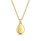 Diamond Set Teardrop Urn Ashes Necklace – Gold