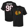 Connor Bedard – Schwarzes Chicago Blackhawks-T-Shirt mit Spielername und -nummer für Jugendliche