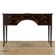 Antique Edwardian Bow Front Writing Desk | Desk | Kneehole Desk | Pedestal Desk | Mahogany Desks (M-5312)