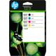 HP Tintenpatrone "937 CMYK Original Ink Cartridge 4-Pack" Tintenpatronen bunt (schwarz, cyan, magenta, gelb) Zubehör Drucker