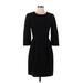 J.Crew Factory Store Casual Dress - Fit & Flare: Black Solid Dresses - Women's Size 2