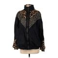 Pearl River Jacket: Black Animal Print Jackets & Outerwear - Women's Size Small