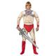 Smiffys Kostüm He Man EVA-Brustkorb, Overall, Manschetten, Stiefelüberziehern & aufblasbares Schwert