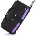 Flymax 28" Medium Suitcase Lightweight Wheeled Duffle Bag Holdall Luggage Travel Bag