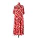 ELOQUII Casual Dress: Red Floral Motif Dresses - Women's Size 26 Plus