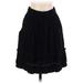 LC Lauren Conrad Casual Skirt: Black Solid Bottoms - Women's Size X-Small