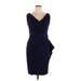 Alex Evenings Cocktail Dress - Sheath: Blue Dresses - Women's Size 14