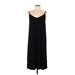 H&M Casual Dress - Midi: Black Solid Dresses - Women's Size Large