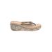 Volatile Sandals: Tan Snake Print Shoes - Women's Size 9