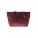 Coach Leather Tote Bag: Burgundy Bags