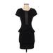 Bebe Casual Dress - DropWaist: Black Dresses - Women's Size X-Small