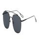 YGDBFB88 Sunglasses Trendy Men's Sunglasses, Men's Driving, Fishing, Glasses, Metal Double Bridge Glasses, Outdoor Sunglasses Sunglasses Unisex (Color : Black, Size : A)