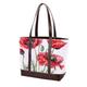 FNETJXF Tote Bag for Women, Large Tote Bags for Women, Tote Bag with Zipper, Corn Poppy Red Flower Spring, Tote Bag for Work