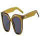 YGDBFB88 Sunglasses Trendy Fashionable Black Visor Women's Sunglasses Men's Personality Trendy Driving Sunglasses Outdoor Sunglasses Sunglasses Unisex (Color : E, Size : A)