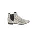 Cole Haan Ankle Boots: Ivory Snake Print Shoes - Women's Size 10