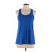 Bella + Canvas Active Tank Top: Blue Activewear - Women's Size Large