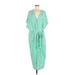 H&M Casual Dress - Midi: Green Dresses - Women's Size Medium