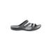 Crocs Sandals: Black Graphic Shoes - Women's Size 8