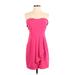 BCBGeneration Cocktail Dress: Pink Solid Dresses - Women's Size 4