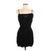 Lovely Day Casual Dress - Bodycon Square Sleeveless: Black Dresses - Women's Size Medium