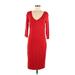 Trina Turk Casual Dress - Sheath: Red Dresses - Women's Size Medium