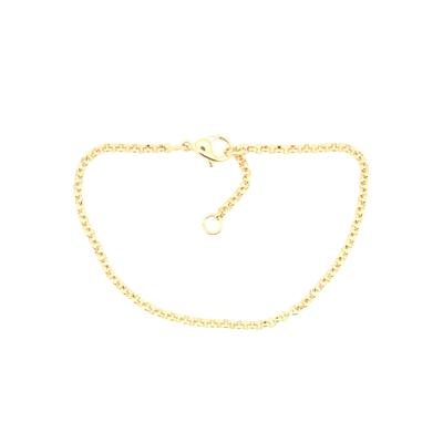 Edelstahlarmband FIRETTI "Schmuck Geschenk Erbskettengliederung, 2,4 mm breit" Gr. 20, gold (gelbgoldfarben), Armbänder, Damen, 20, Edelstahl, Made in Germany Image