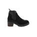 Crown Vintage Ankle Boots: Black Shoes - Women's Size 9