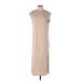 Divided by H&M Casual Dress - Midi: Tan Solid Dresses - New - Women's Size Small