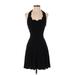 Rampage Casual Dress - Mini: Black Solid Dresses - Women's Size 3