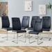 Modern Dining Chairs with Faux Leather Padded Seat Dining Living Room Chairs Upholstered Chair with Metal Legs