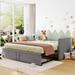 Twin to King Design Upholstered Daybed with Pop Up Trundle,Suitable for Different Places