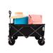 Folding Wagon Heavy Duty Beach Wagon Cart for Sand with Big Wheels, Express Truck Luggage Trolley Grocery Cart