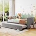 Twin to King Design Upholstered Daybed with Pop Up Trundle