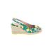 Cole Haan Wedges: Yellow Print Shoes - Women's Size 7 1/2