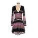 Karina Grimaldi Casual Dress: Black Dresses - Women's Size Small