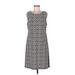 Tommy Hilfiger Casual Dress - Shift: Black Polka Dots Dresses - Women's Size 12