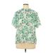 Allegra K Short Sleeve Blouse: Green Tops - Women's Size X-Large