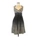 Calvin Klein Casual Dress: Black Graphic Dresses - Women's Size 8