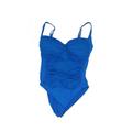 La Blanca One Piece Swimsuit: Blue Tortoise Swimwear - Women's Size 12