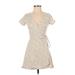 Hollister Casual Dress - Wrap: Ivory Dresses - Women's Size X-Small