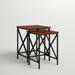 Andover Mills™ Abbottsmoor 2 Piece Nesting Tables Wood/Metal in Brown | Wayfair ADML1084 39216565