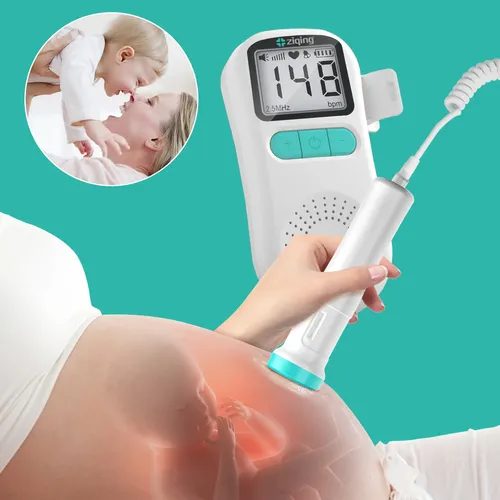 Ziqing 3 0 mhz fetaler Doppler Herzschlag detektor Baby für Herzschlag monitor LCD Hintergrund